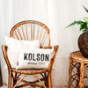 Personalized Last Name Pillow