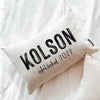 Personalized Last Name Pillow