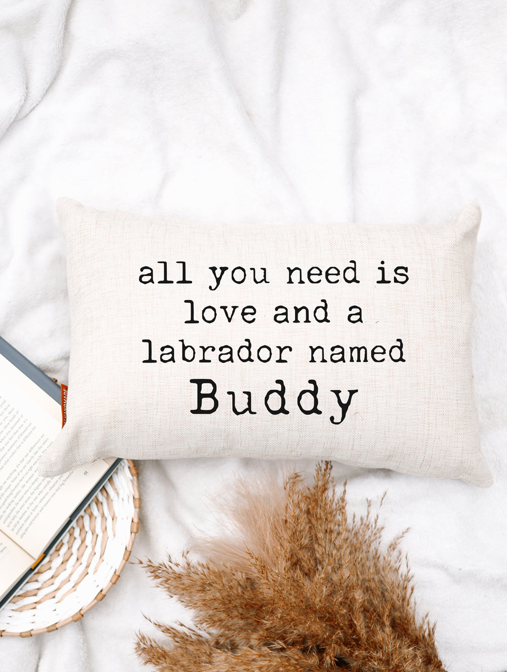 Custom Dog Name Pillow