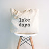 Lake Days Type Tote Bag