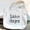 Lake Days Type Tote Bag