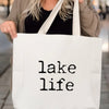Lake Life Type Tote Bag