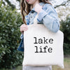 Lake Life Type Tote Bag