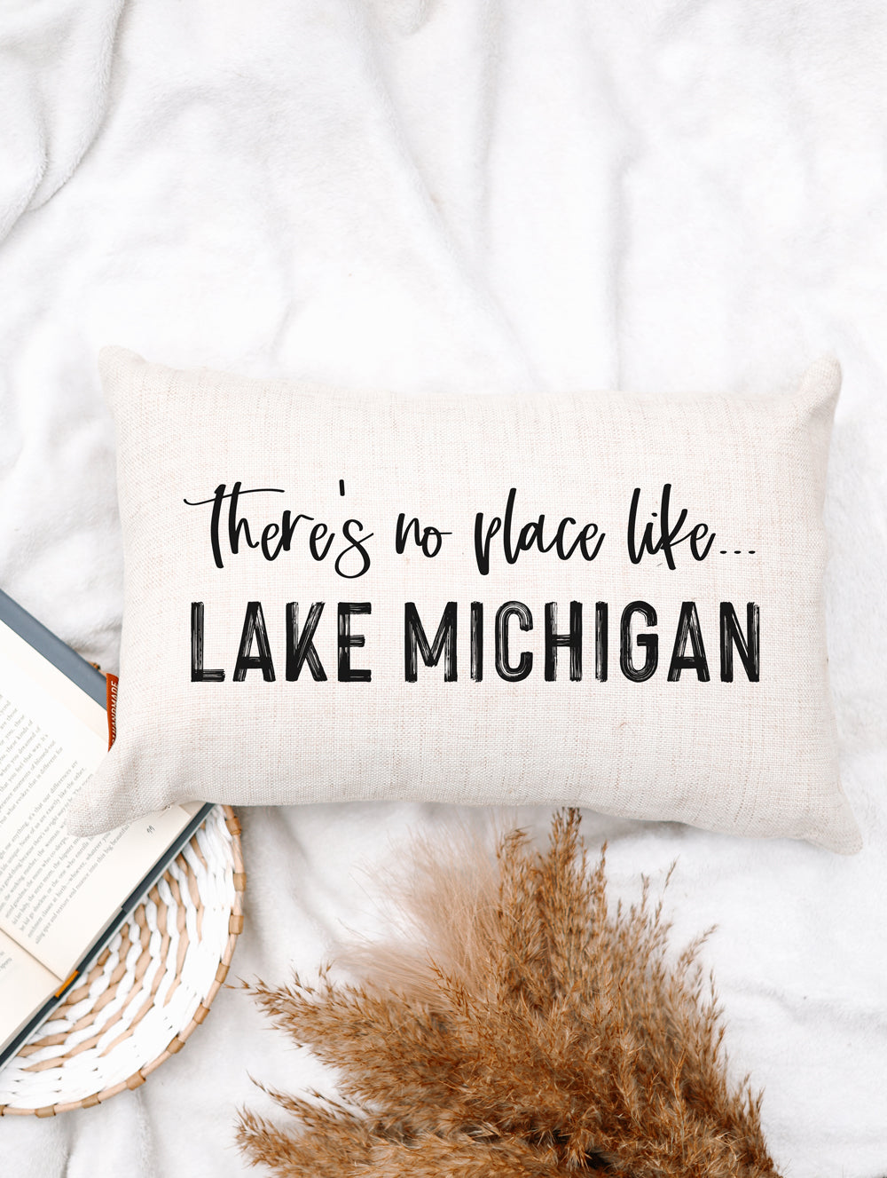 There's No Place Like Lake Name Custom Pillow