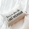 There's No Place Like Lake Name Custom Pillow