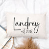 Modern Last Name Pillow