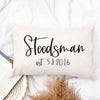 Cursive Last Name Pillow