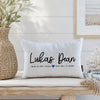 Baby Name + Birth Stats Pillow (Blue)
