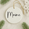 Custom State Christmas Ornament