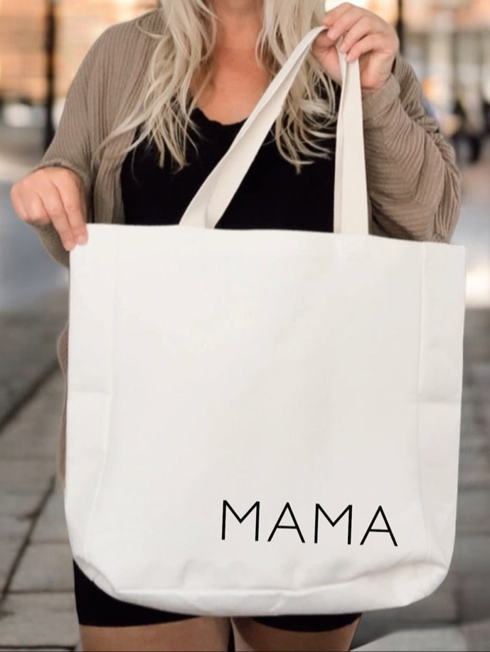 Mama Tote Bag | Mama Canvas Tote Bag | Mama Reusable Tote Bag