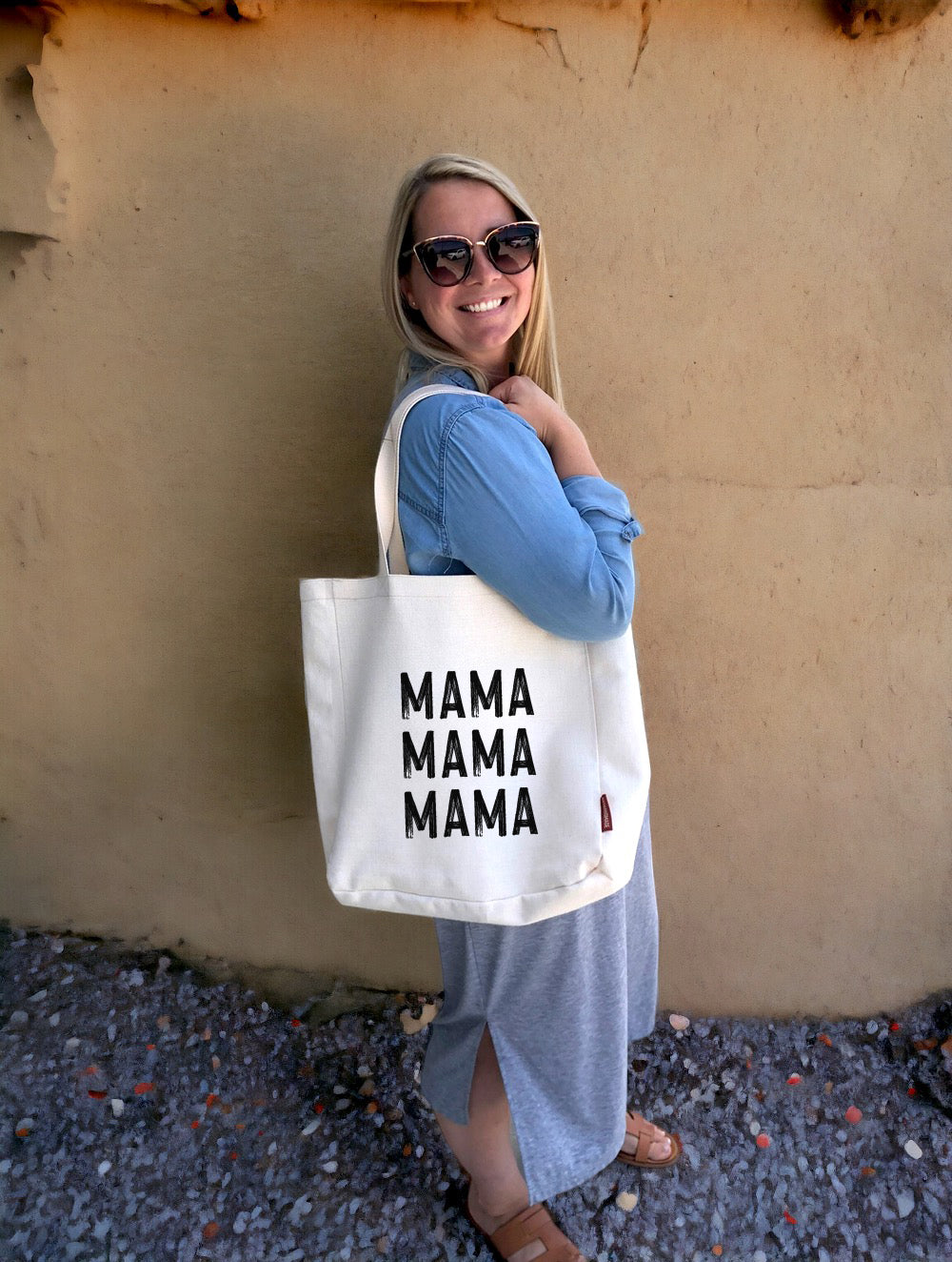Mama on Repeat Summer Tote Bag