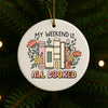 All Booked Bookish Christmas Ornament