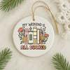 All Booked Bookish Christmas Ornament