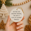 Nice Normal Family Christmas Ornament