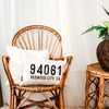 Modern Zip Code Pillow