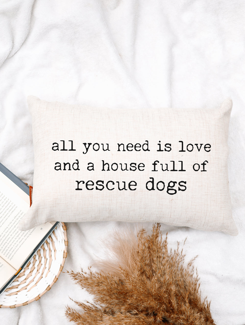 House Full of Rescue Dogs Pillow