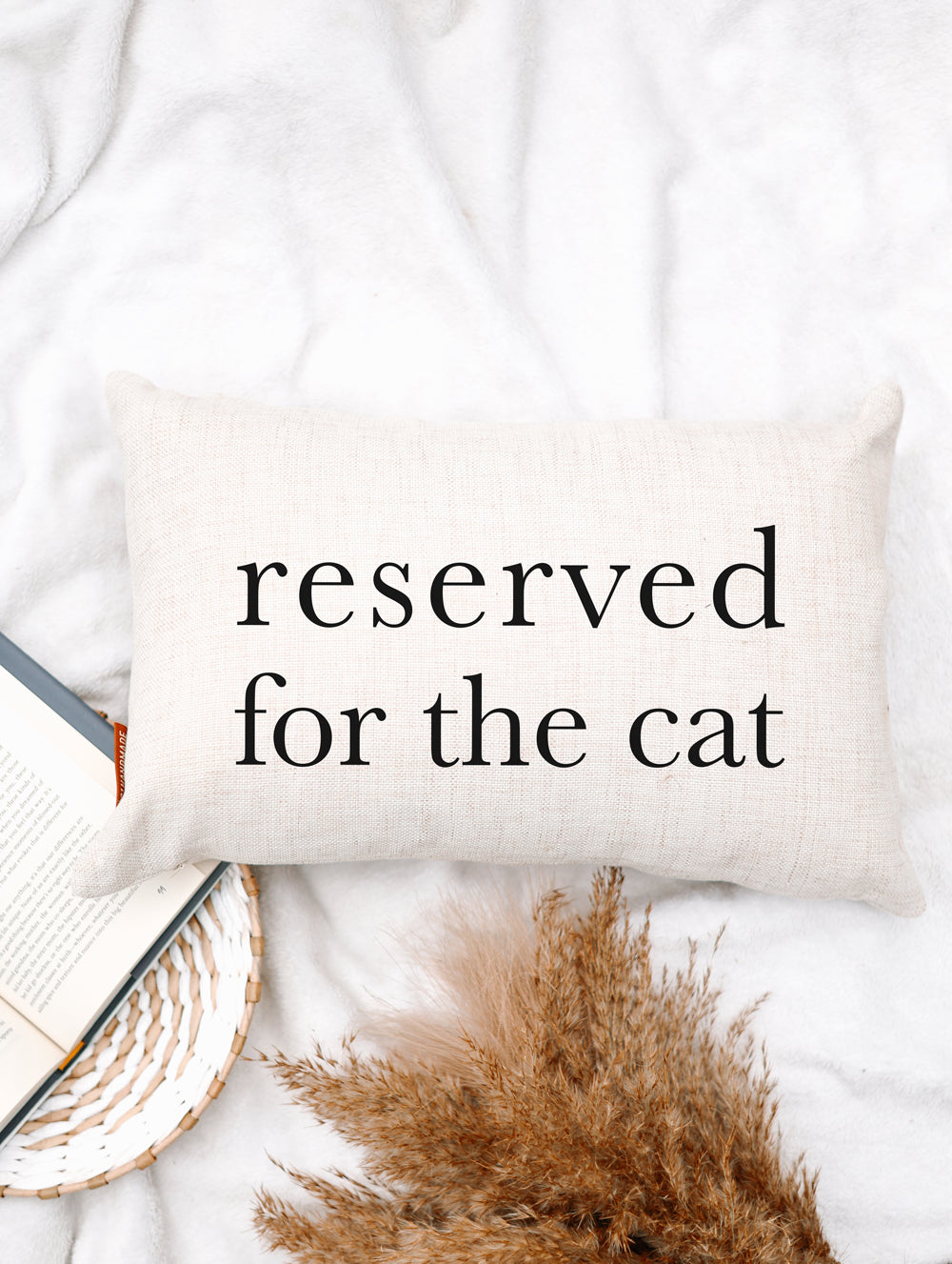 Reserved for the Cat Pillow