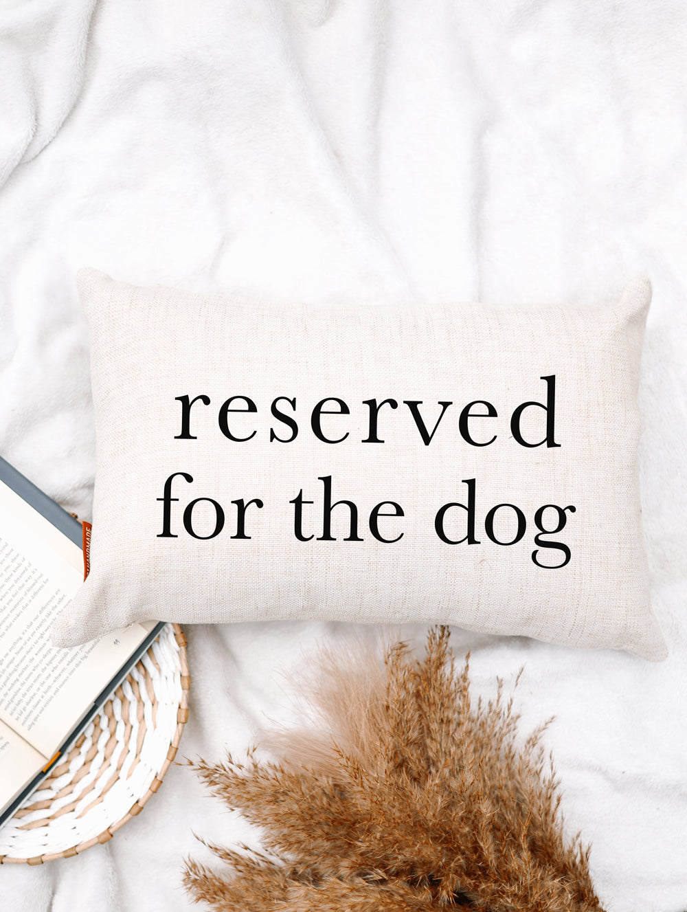 Reserved for the Dog Pillow