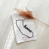 California City Heart State Tea Towel