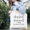 Shop Local, Shop Small Canvas Tote Bag