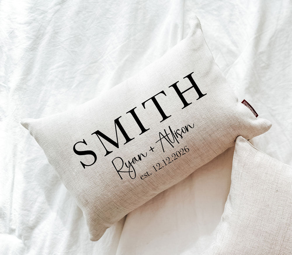 Last Name Est. 2026 Pillow