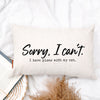 Plans With My Cat Pillow