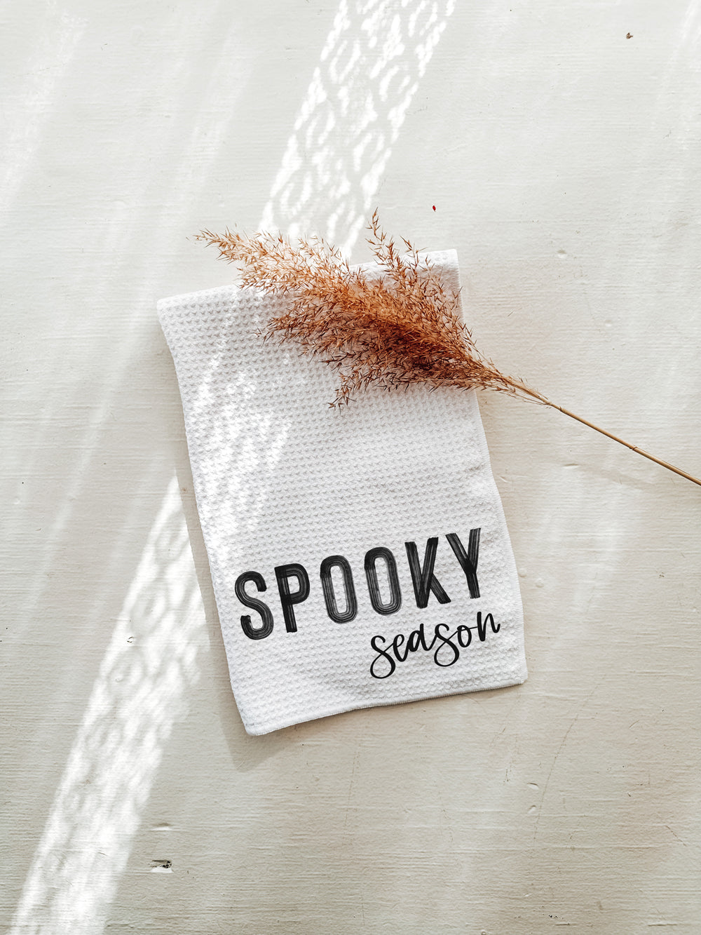 Spooky Season Waffle Knit Towel