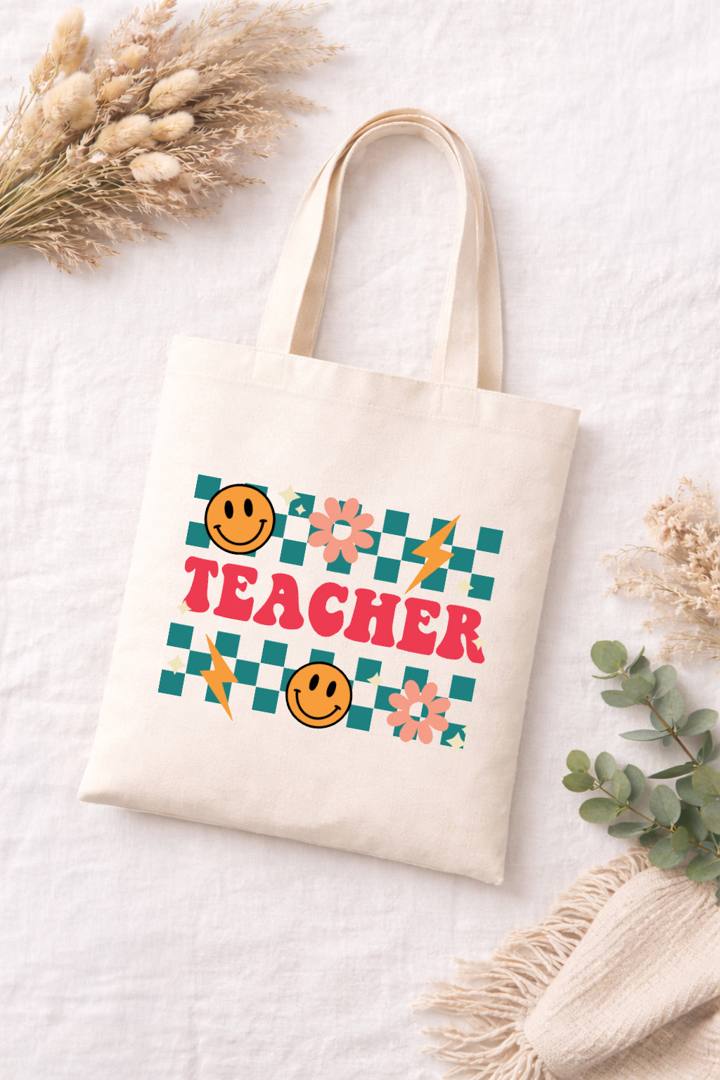 Happy Teacher Tote Bag