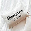 Last Name Pillow