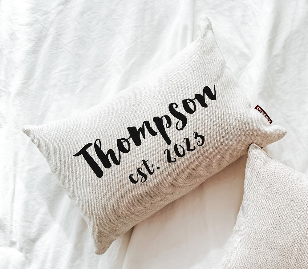 Last Name Pillow