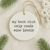 My Book Club Christmas Ornament