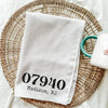 Custom Zip Code Kitchen Towel