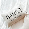 Modern Zip Code Pillow