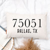 Personalized Zip Code Pillow