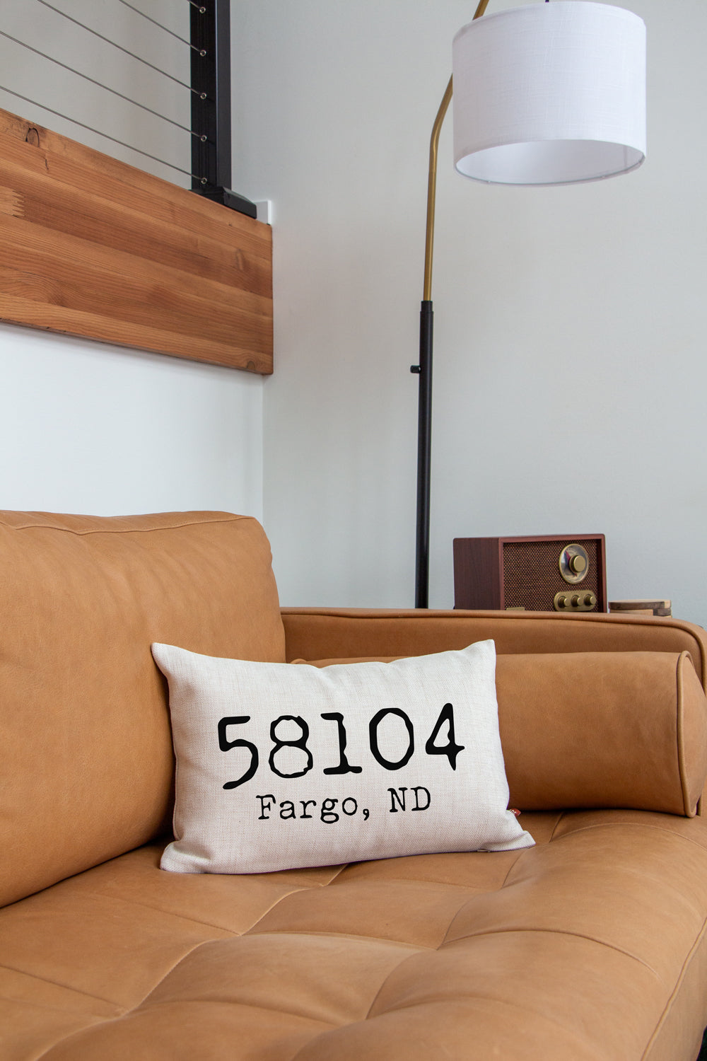 Zip Code Pillow | Custom State Pillow | Lumbar City Pillow