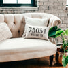 Personalized Zip Code Pillow