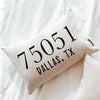 Personalized Zip Code Pillow