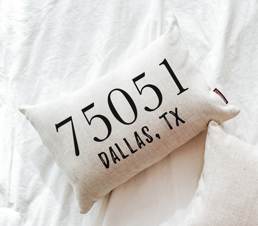 Personalized Zip Code Pillow