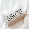 Classic Zip Code Pillow