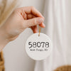 Zip Code Christmas Ornament