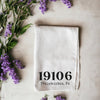 Custom Zip Code Kitchen Towel