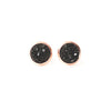 8mm Black Druzy Stud