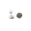 8mm Gunmetal Druzy Stud
