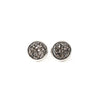 8mm Gunmetal Druzy Stud