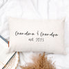 Grandma & Grandpa Est. 2023 Pillow