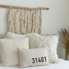 Corner Print Zip Code Pillow