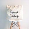 City State Cursive Tote Bag