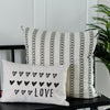 hearts + love pillow
