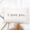 I Love You Typewriter Pillow