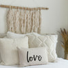 Love Pillow Cursive
